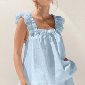 Ruffled Short Set
